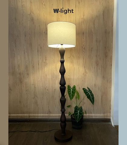 Đèn Sàn Cổ Điển Walnut