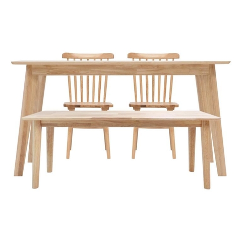 Bộ Bàn Ăn Obama Màu Gỗ