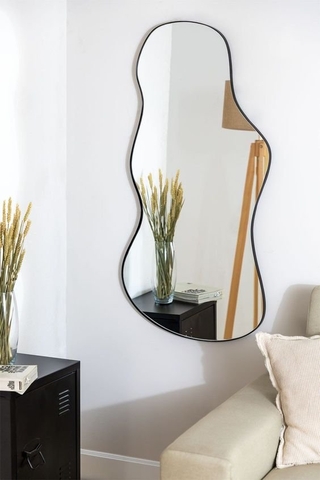 Gương Droplet Khổ Lớn Viền Kim Loại