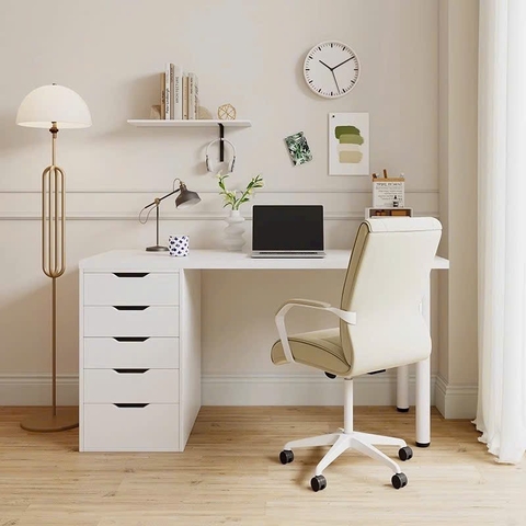 Bàn Làm Việc Chân Sắt hộp IKEA2