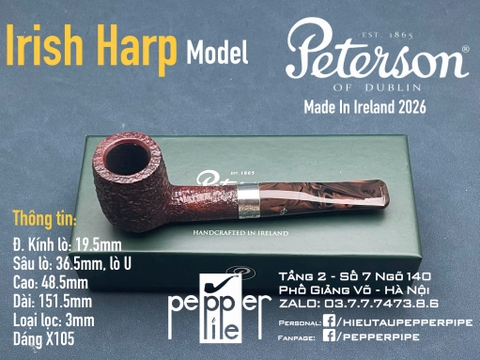 Peterson Irish Harp Sandblasted Shape X105