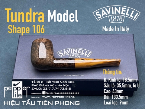 Savinelli Tundra Smooth Shape 106