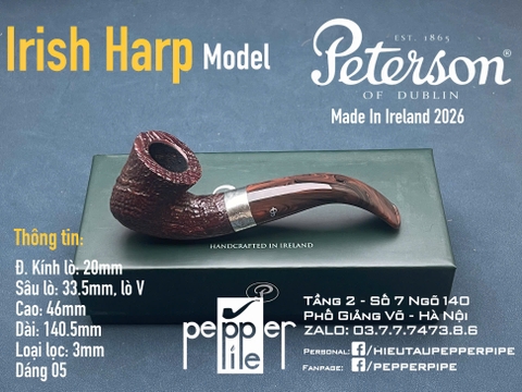 Peterson Irish Harp Sandblasted Shape 05