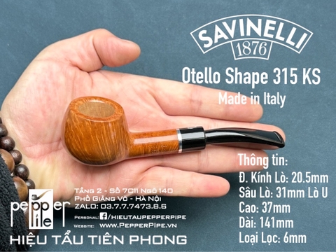 Savinelli Otello Smooth Natural Shape 315 KS