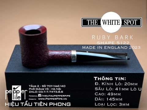 Dunhill Ruby Bark Model - Shape 5122 - Made in England 2023