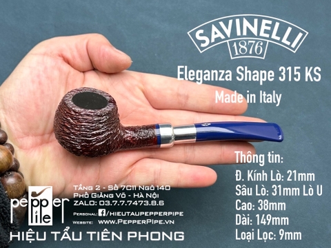 Savinelli Eleganza Rusticated Shape 315 KS