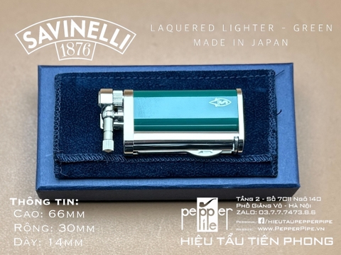 Savinelli Lighter Laquered - Green Made in Japan