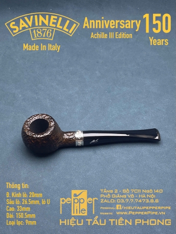 Savinelli Anniversary 150 Years Achille III Edition