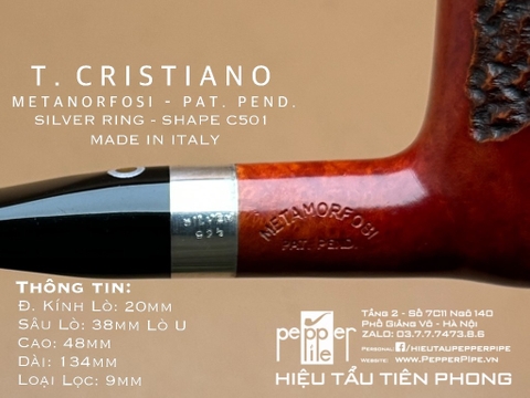 T. Cristiano Metamorfosi - Silver Ring - Shape C501 - Made in Italy
