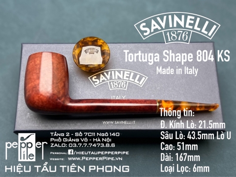 Savinelli Tortuga Smooth Shape 804 KS