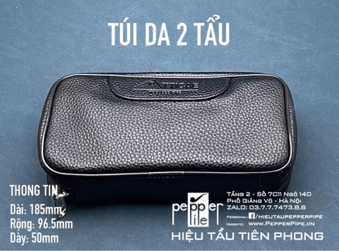 Túi 2 tẩu giả da