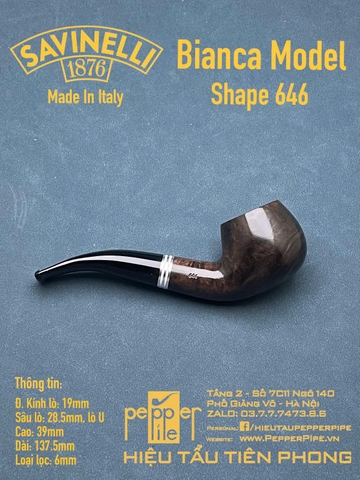 Savinelli Bianca Shape 646