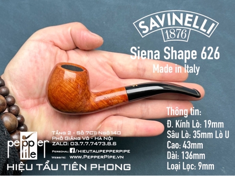 Savinell Siena Smooth - Shape 626 - Made in Italy