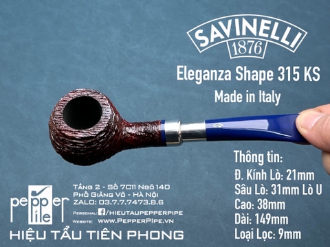 Savinelli Eleganza Rusticated Shape 315 KS