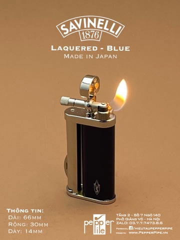 Savinelli Lighter Laquered - Blue Made in Japan