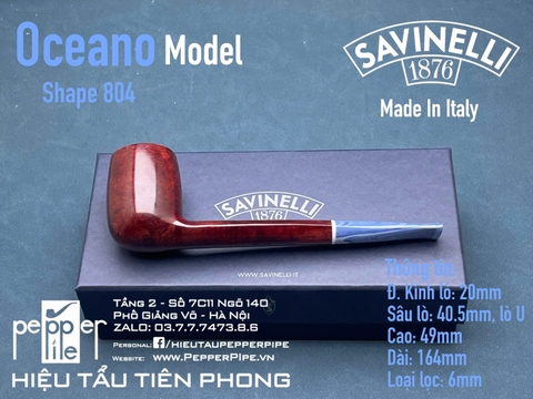 Savinelli Oceano Smooth Shape 804