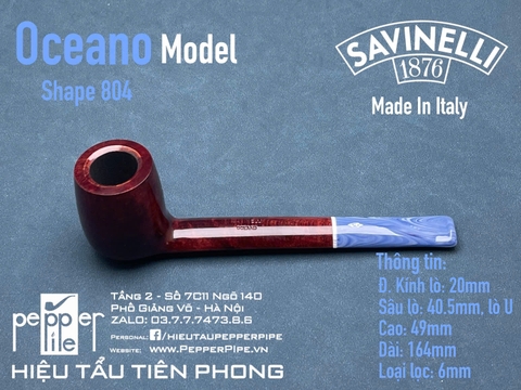 Savinelli Oceano Smooth Shape 804