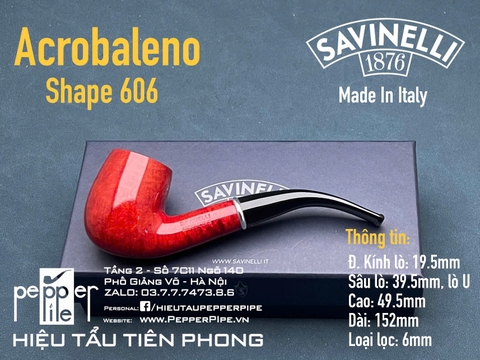 Savinelli Acrobaleno Smooth Shape 606