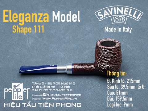 Savinelli Eleganza Rustic Shape 111