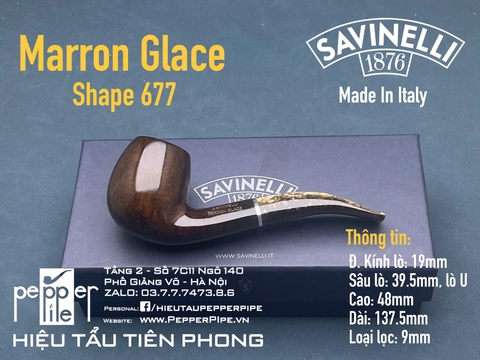 Savinelli Marron Glace Smooth Shape 677