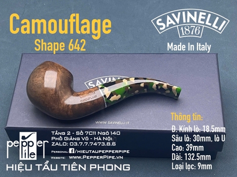 Savinelli Camouflage Smooth Shape 642