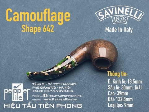 Savinelli Camouflage Smooth Shape 642