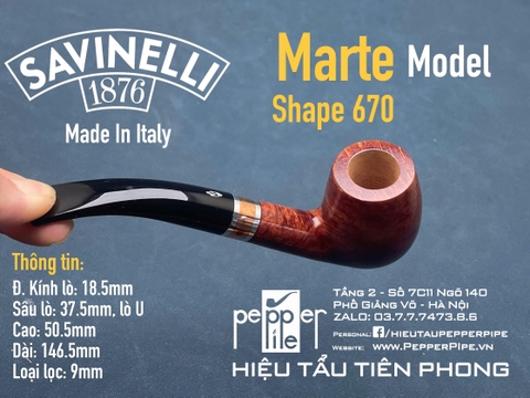 Savinelli Marte Smooth Shape 670