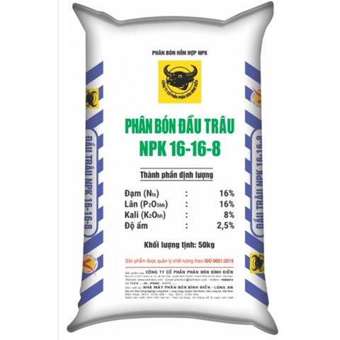NPK ĐẦU TRÂU 16-16-8+13S