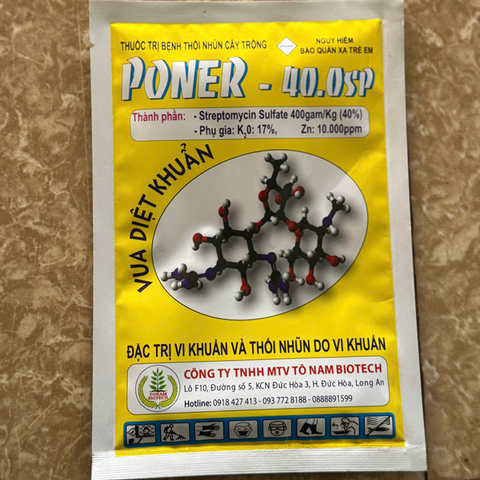 THUỐC TRỊ BỆNH THỐI NHŨN CÂY TRỒNG BIOTECH PONER - 40.0SP
