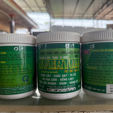PHÂN BÓN LÁ NPK - TRUNG - VI LƯỢNG EVERTON 10-08-40+TE