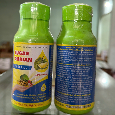 PHÂN BÓN LÁ ĐA - VI LƯỢNG - SINH HỌC HQ CHEMICAL - SUGAR DURIAN 250ML