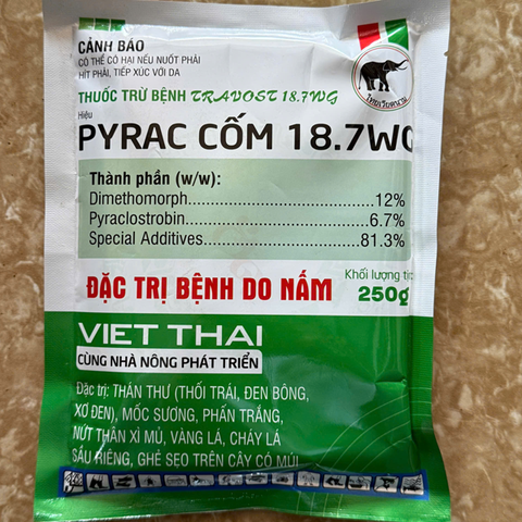 THUỐC TRỪ BỆNH VIỆT THÁI - PYRAC CỐM 18.7WG 250GR