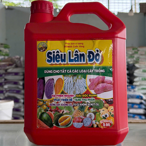 PHÂN BÓN VI LƯỢNG TRẦN LÊ - SIÊU LÂN ĐỎ 5L
