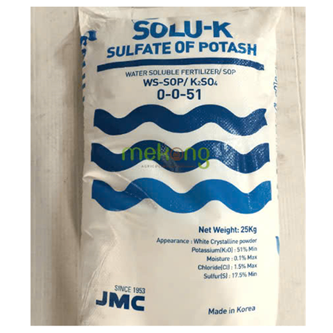 PHÂN BÓN KALI TRẮNG JMC SOLU-K K2SO4 KOREA