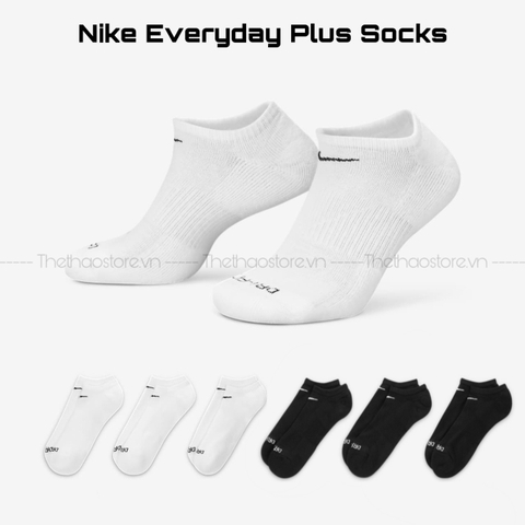 Vớ/ Tất Nike Everyday Plus Cushioned Cổ Thấp - SX6898 100