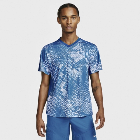 Áo Thun Thể Thao Nam Nike Court Dri-FIT Victory Tennis - Blue