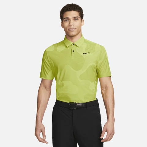 Áo Thun Polo Nam NK Dri-FIT ADV Tour Camo Golf - Xanh lá