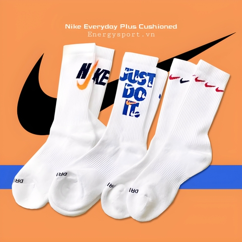 Vớ/ Tất Nike Everyday Plus Cushioned Cổ Cao DH3822-902