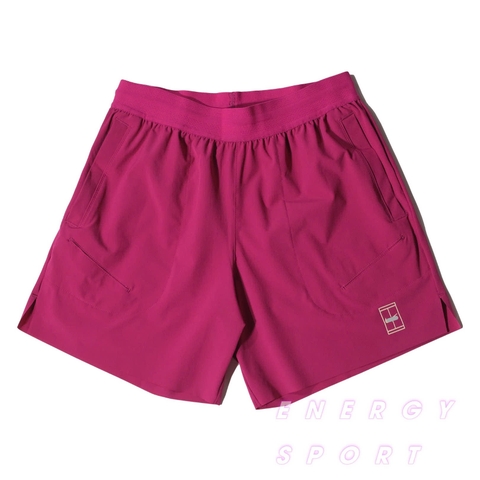 Quần Short Thể Thao Tennis Pickleball Thoáng Khí NK Cao Cấp - Đỏ Đô