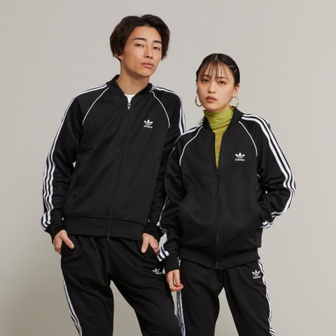 Áo Khoác Bomber Unisex Adidas Adicolor Classics SST Track Jacket - Màu Đen