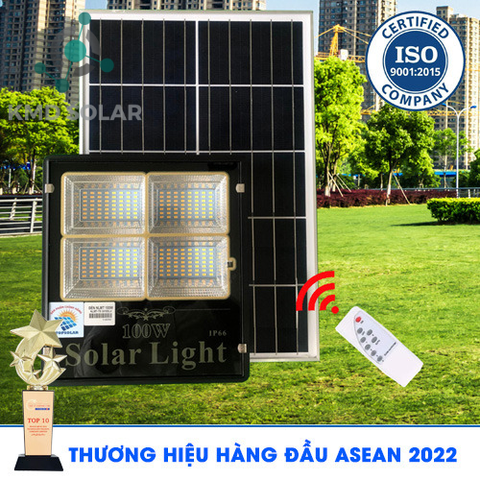 Đèn 100W Ánh Sáng Vàng - Đèn Năng Lượng Mặt Trời Ánh Sáng Vàng - Solar Light 100W