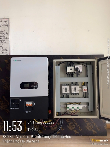 Combo tự lắp đặt 12kw -1 pha LUXPOWER SNA có lưu trữ