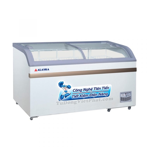 Tủ đông Alaska KC-395 mặt kính cong
