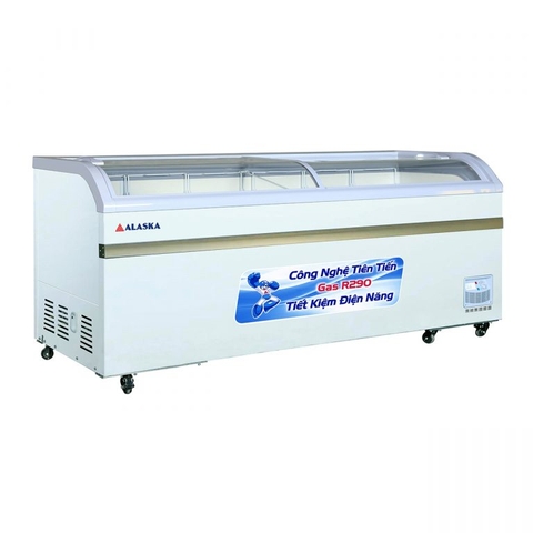 Tủ đông Alaska KC-550 mặt kính cong