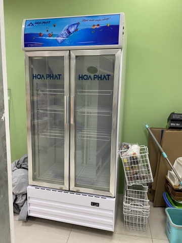Tủ mát trưng bày Hòa Phát 1 ngăn 2 cánh HSR D6526 526 lít cao 1.9M X rộng 90CM