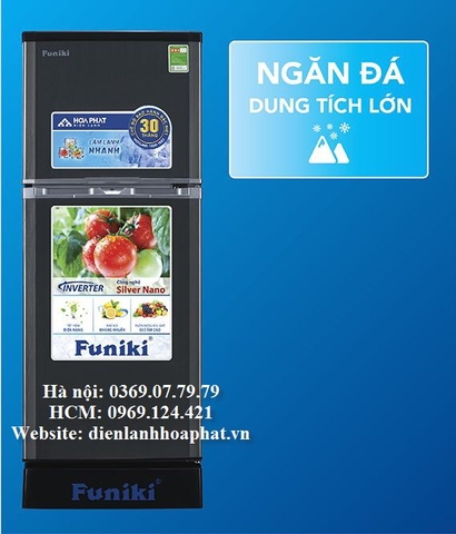 Tủ lạnh Hòa Phát Funiki FR-126ISU có quạt gió tuần hoàn chống đóng tuyết