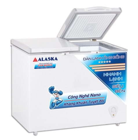 Tủ đông Alaska BCD-4568C 2 ngăn đông mát dàn đồng