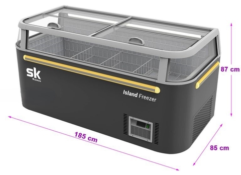 Tủ đông Sumikura SKIF-185.TIC mặt kính 650L