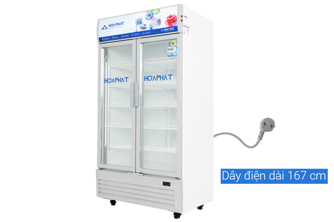 Tủ mát trưng bày Hòa Phát 1 ngăn 2 cánh HSR D6723 1100 Lít