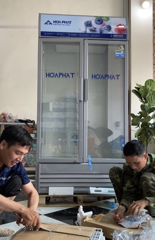 Tủ mát trưng bày Hòa Phát 1 ngăn 2 cánh HSR D6723 1000 lít chống đông tuyết